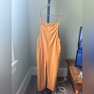 New Orange Cargo Jumpsuit (S)